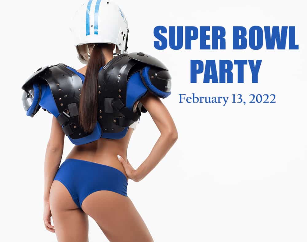 Super Bowl party at Senses adult only resort.